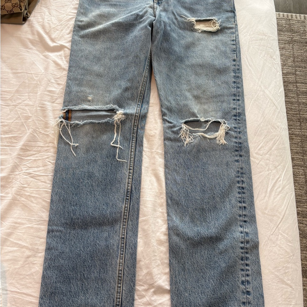 Gucci Men's Distressed Blue Jeans